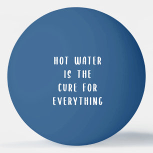 Het hete water is de remedie voor alles pingpong b pingpongbal