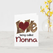 Het heten Nonna Leopard Heart Happy Mothers Day Kaart (Gele Bloem)
