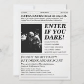 Het Hex Press Newspaper Huizen van Horrors-feest Kaart (Achterkant)