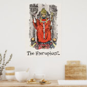 Het Hierophant majoor Arcana Tarot Kaart schildere Poster (Keuken)