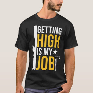 Het high worden is mijn baan voor de Mannen van de T-shirt