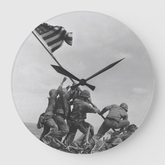 Het hijsen van de vlag op Iwo Jima Grote Klok (Voorkant)