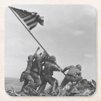 Het hijsen van de vlag op Iwo Jima Kartonnen Onderzetters