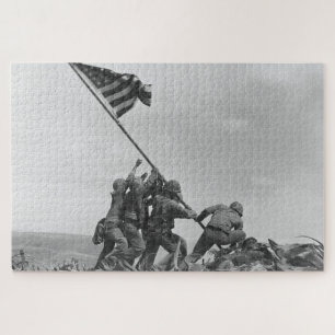 Het hijsen van de vlag op Iwo Jima Legpuzzel