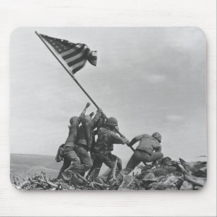 Het hijsen van de vlag op Iwo Jima Muismat