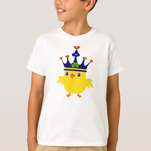 Het hilarische T-shirt van Irish King Chicken Kind (Voorkant)