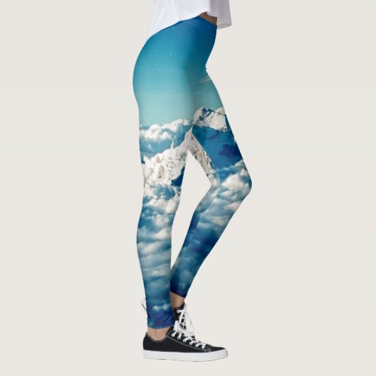 Het Himalaya-gebergte in Clouds Blue Sky Leggings (Rechts)