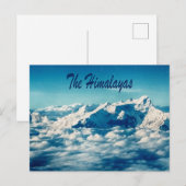 Het Himalaya-gebergte met tekst Briefkaart (Voorkant / Achterkant)