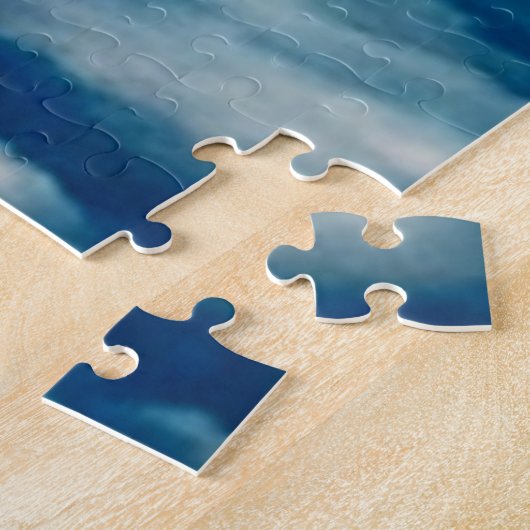 Het Himalaya-gebergte met tekst Legpuzzel (Zijkant)