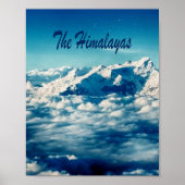 Het Himalaya-gebergte met tekst Poster (Voorkant)