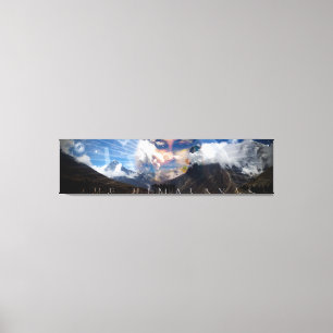 Het Himalaya-schilderwerk Canvas Afdruk