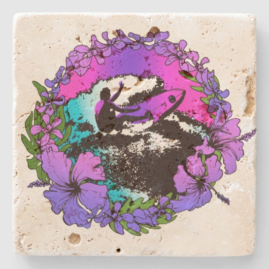 Het hip Hawaiiaanse Onderzetter van de Bar Tiki (Voorkant)