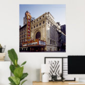 Het hisorische Poster in Chicago Theater (Thuiskantoor)