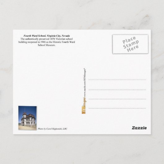 Het Historisch Vierde Wereld School Museum in Neva Briefkaart (Achterkant)