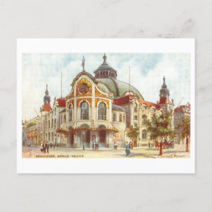Het historische Apollo Theater in Düsseldorf, Duit Briefkaart