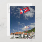 Het historische binnenhavengebied van Bergen met v Briefkaart (Voorkant / Achterkant)