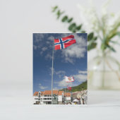 Het historische binnenhavengebied van Bergen met v Briefkaart (Staand voorkant)