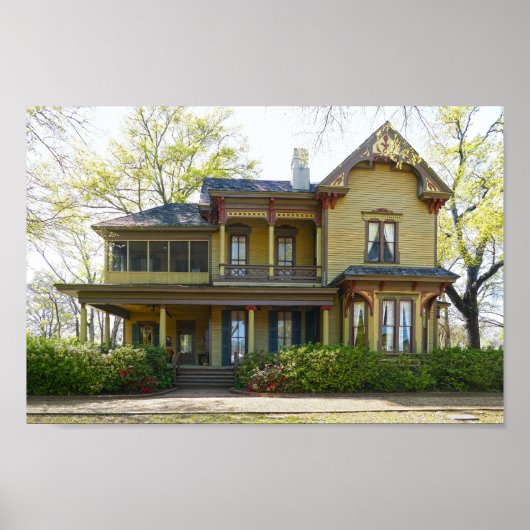 Het historische Bonner-Whitaker-McClendon House, T Poster (Voorkant)