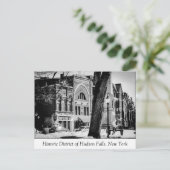 Het historische district Hudson-Herfsten Briefkaart (Staand voorkant)