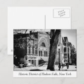 Het historische district Hudson-Herfsten Briefkaart (Voorkant / Achterkant)