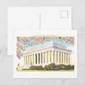 Het historische Lincoln Memorial in Washington, DC Briefkaart (Voorkant / Achterkant)