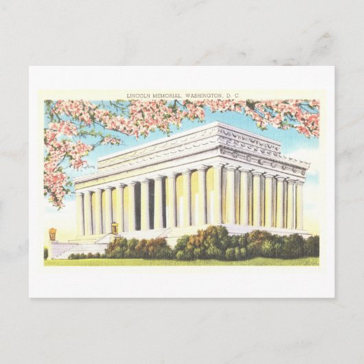 Het historische Lincoln Memorial in Washington, DC Briefkaart (Voorkant)