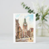 Het historische Martinstor in Freiburg, Duitsland Briefkaart (Staand voorkant)