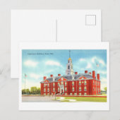 Het historische parlementsgebouw in Dover, Delawar Briefkaart (Voorkant / Achterkant)