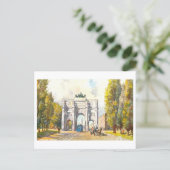 Het historische Siegestor in München, Duitsland Briefkaart (Staand voorkant)