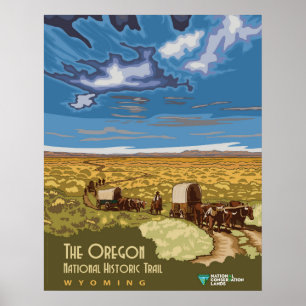 Het historische spoor van Oregon Poster