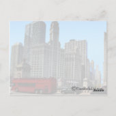 Het historische Wrigley-gebouw Briefkaart (Achterkant)