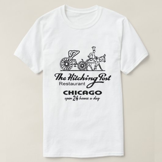 Het Hitching Post Restaurant, Chicago, IL T-shirt (Design voorkant)