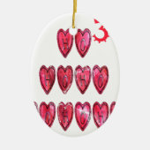Het Ho Ho Hearts Collectie. Keramisch Ornament (Voorkant)