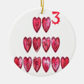 Het Ho Ho Hearts Collectie. Keramisch Ornament (Voorkant)