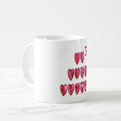 Het Ho Ho Hearts Collectie. Koffiemok (Voorkant links)