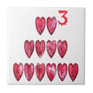 Het Ho Ho Hearts Collectie. Tegeltje