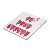 Het Ho Ho Hearts Collectie. Tegeltje (Zijkant)