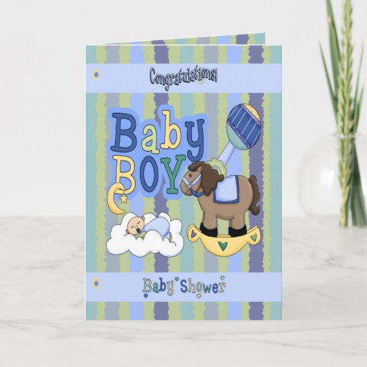 Het Hobbelpaard van jongens Kaart (Voorkant)