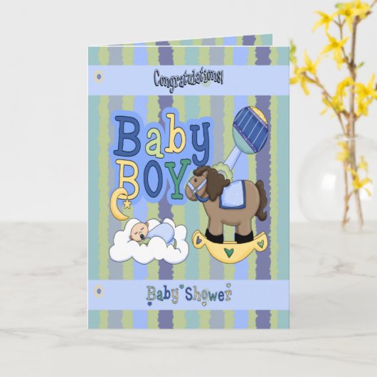 Het Hobbelpaard van jongens Kaart (Gele Bloem)