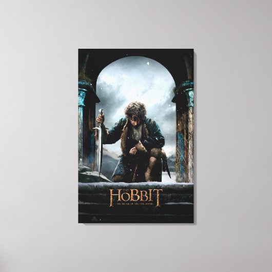 Het Hobbit - BILBO BAGGINS™ Movie Poster Canvas Afdruk (Voorkant)