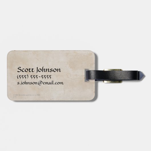 Het Hobbit: DE BATTLE VAN VIJF ARMIES™ Logo Bagagelabel (Achterkant horizontaal)