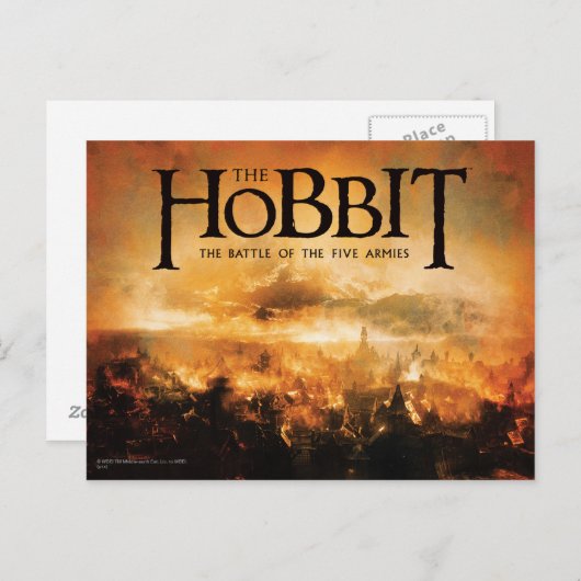 Het Hobbit: DE BATTLE VAN VIJF ARMIES™ Logo Briefkaart (Voorkant / Achterkant)