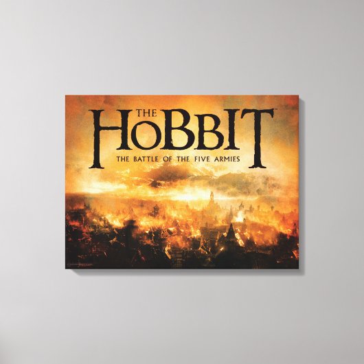 Het Hobbit: DE BATTLE VAN VIJF ARMIES™ Logo Canvas Afdruk (Voorkant)