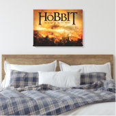 Het Hobbit: DE BATTLE VAN VIJF ARMIES™ Logo Canvas Afdruk (Insitu (Slaapkamer))