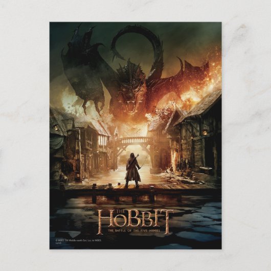 Het Hobbit - Laketown Movie Poster Briefkaart (Voorkant)