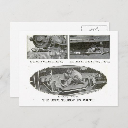 Het Hobo-toerisme Briefkaart (Voorkant / Achterkant)