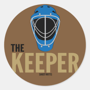 Het Hockey Goalie van de jeugd maskeert de Ronde Sticker