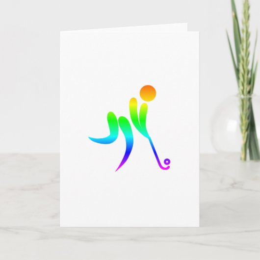 Het Hockey van de regenboog Kaart (Voorkant)