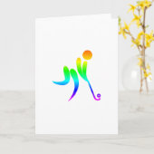 Het Hockey van de regenboog Kaart (Gele Bloem)