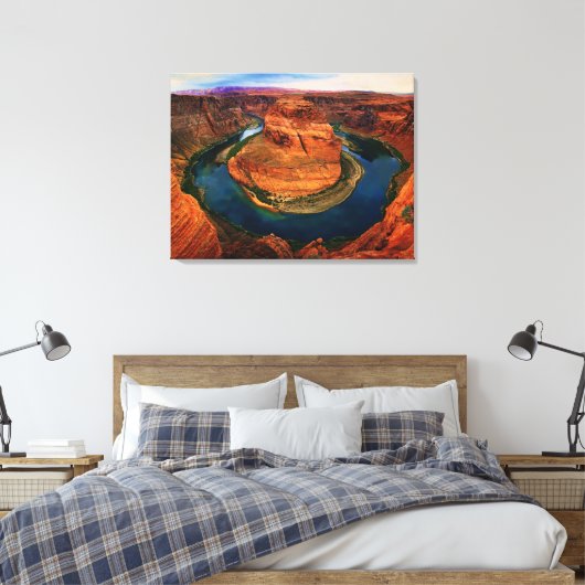 Het Hoefijzer Bend (Canvas) Canvas Afdruk (Insitu (Slaapkamer))